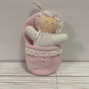 Vintage Eden Terry Cloth Baby Doll And Sleeping Bag Musical